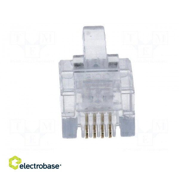 Plug | RJ12 | PIN: 4 | Layout: 6p4c | IDC,crimped | for cable image 9
