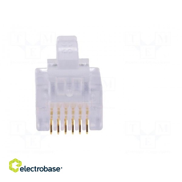Plug | RJ12 | PIN: 6 | Layout: 6p6c | IDC,crimped | for cable image 9