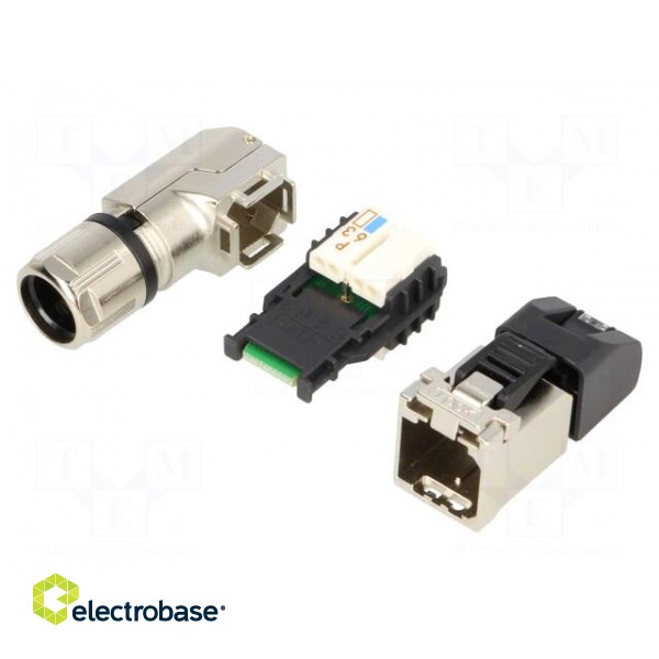 Plug | RJ45 | PIN: 8 | Cat: 5 | shielded | Layout: 8p8c | 5.5÷10mm | IDC image 1