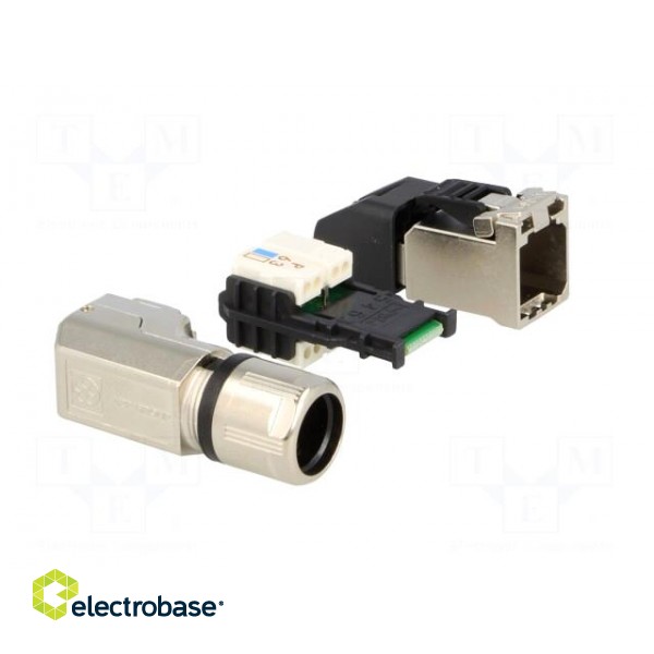 Plug | RJ45 | PIN: 8 | Cat: 5 | shielded | Layout: 8p8c | 5.5÷10mm | IDC image 8