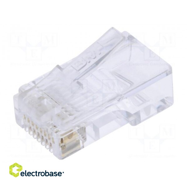 Plug | RJ45 | PIN: 8 | Cat: 5e | Layout: 8p8c | for cable | IDC,crimped