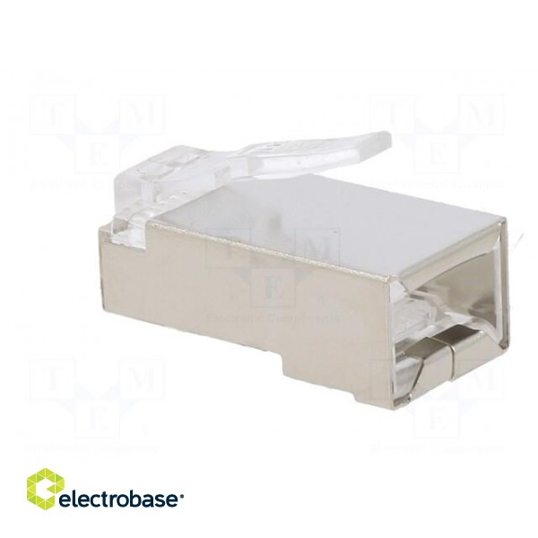 Plug | RJ45 | PIN: 8 | Cat: 5e | shielded | Layout: 8p8c | for cable image 4