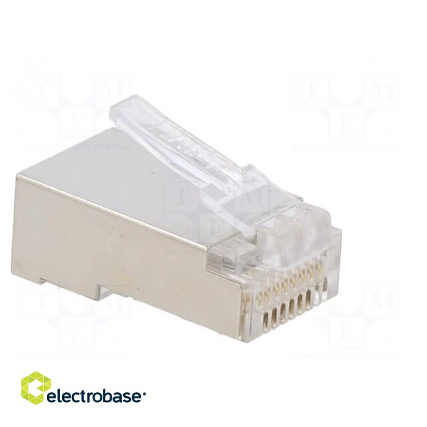 Plug | RJ45 | PIN: 8 | Cat: 5e | shielded | Layout: 8p8c | for cable image 8