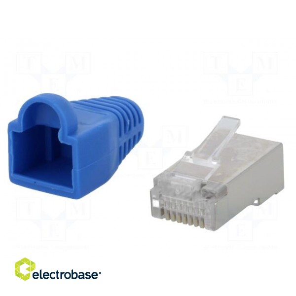 Connector: RJ45 | plug | PIN: 8 | Cat: 5e | shielded,with protection image 2