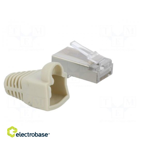 Plug | RJ45 | PIN: 8 | Cat: 5e | shielded,with protection | gold-plated image 8