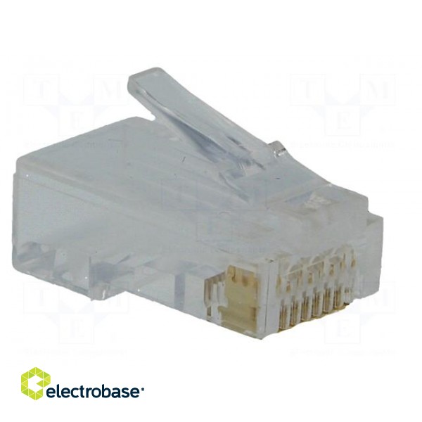 Plug | RJ45 | PIN: 8 | Cat: 6 | Layout: 8p8c | for cable | IDC,crimped фото 8