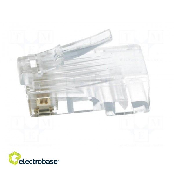 Plug | RJ45 | PIN: 8 | Cat: 6 | Layout: 8p8c | IDC,crimped | for cable paveikslėlis 3