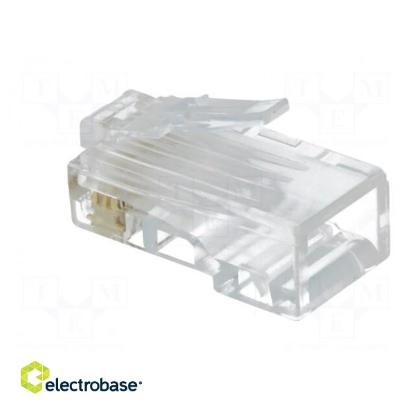 Plug | RJ45 | PIN: 8 | Cat: 6 | Layout: 8p8c | IDC,crimped | for cable image 4