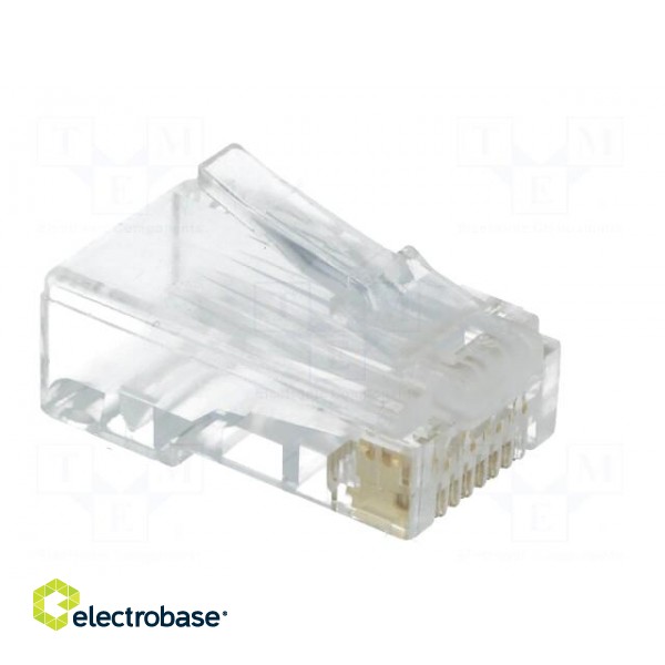 Plug | RJ45 | PIN: 8 | Cat: 6 | Layout: 8p8c | IDC,crimped | for cable image 8