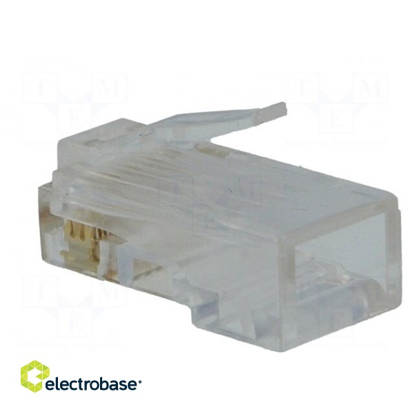 Plug | RJ45 | PIN: 8 | Cat: 6 | Layout: 8p8c | for cable | IDC,crimped image 4