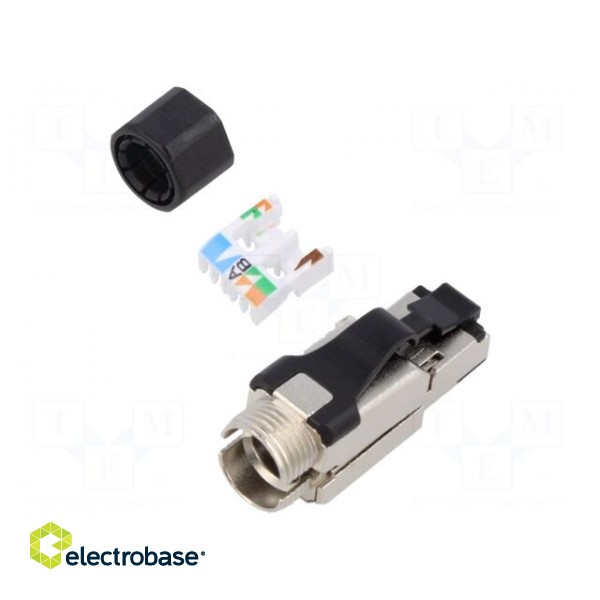 Plug | RJ45 | PIN: 8 | Cat: 6 | shielded | Layout: 8p8c | for cable