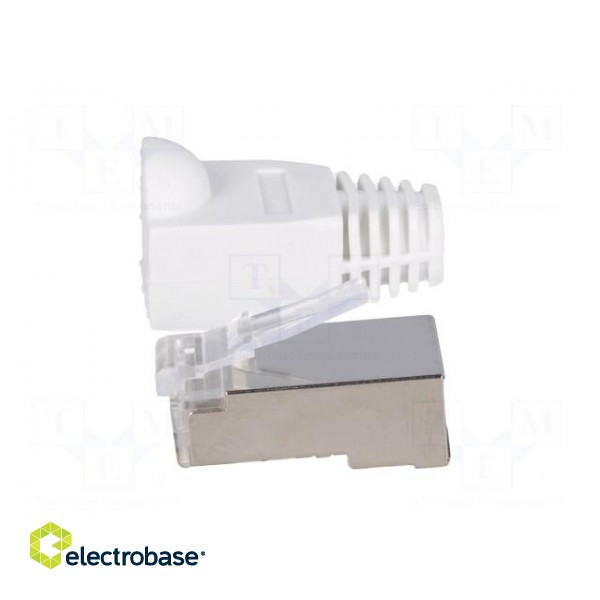 Plug | RJ45 | PIN: 8 | Cat: 6 | shielded,with protection | Layout: 8p8c фото 3