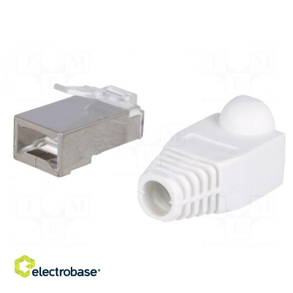 Plug | RJ45 | PIN: 8 | Cat: 6 | shielded,with protection | Layout: 8p8c image 6