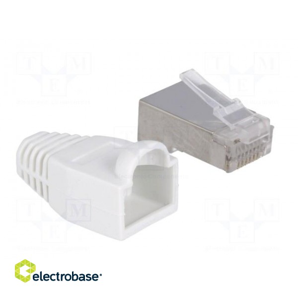 Plug | RJ45 | PIN: 8 | Cat: 6 | shielded,with protection | Layout: 8p8c image 8