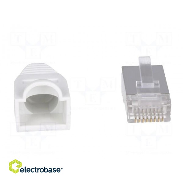 Plug | RJ45 | PIN: 8 | Cat: 6 | shielded,with protection | Layout: 8p8c image 9