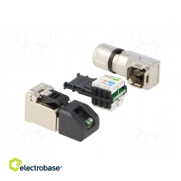 Plug | RJ45 | PIN: 8 | Cat: 6a | shielded | Layout: 8p8c | 5.5÷10mm | IDC image 4