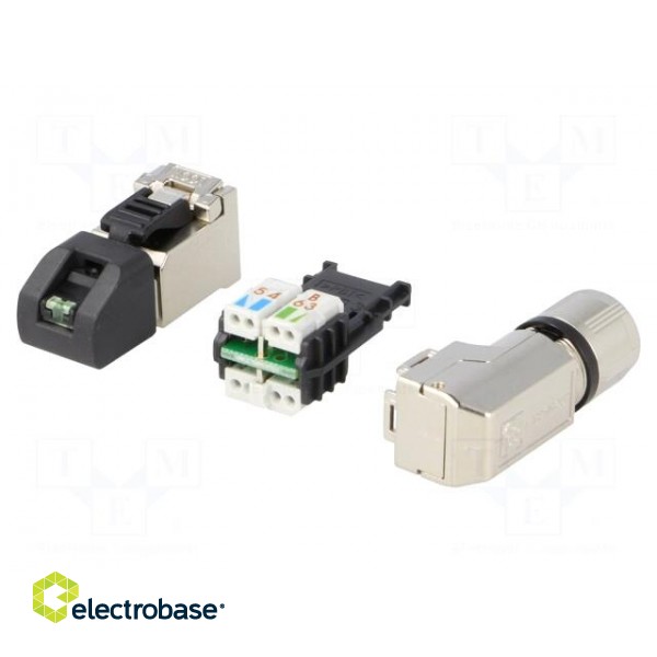 Plug | RJ45 | PIN: 8 | Cat: 6a | shielded | Layout: 8p8c | 5.5÷10mm | IDC image 6