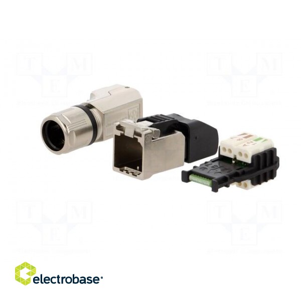 Plug | RJ45 | PIN: 8 | Cat: 6a | shielded | Layout: 8p8c | 5.5÷10mm | IDC image 2