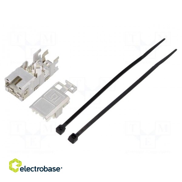 Plug | RJ45 | PIN: 8 | Cat: 6a | shielded | Layout: 8p8c | for cable