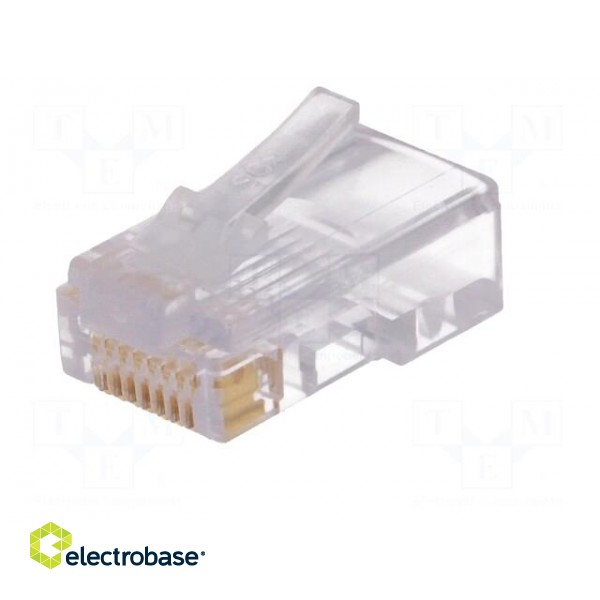 Plug | RJ45 | PIN: 8 | Layout: 8p8c | IDC,crimped | for cable фото 2