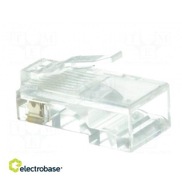Plug | RJ45 | PIN: 8 | unshielded | gold-plated | Layout: 8p8c | 26AWG | IDC image 4