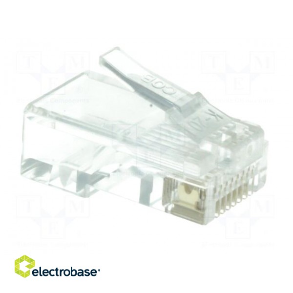 Plug | RJ45 | PIN: 8 | unshielded | gold-plated | Layout: 8p8c | 26AWG | IDC image 8