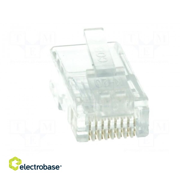 Plug | RJ45 | PIN: 8 | unshielded | gold-plated | Layout: 8p8c | 26AWG | IDC image 9