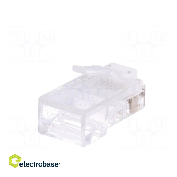 Plug | RJ45 | PIN: 8 | unshielded | gold-plated | Layout: 8p4c | crimped image 6