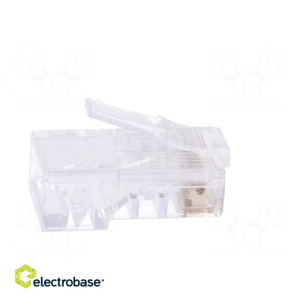 Plug | RJ45 | PIN: 8 | unshielded | gold-plated | Layout: 8p4c | crimped image 7