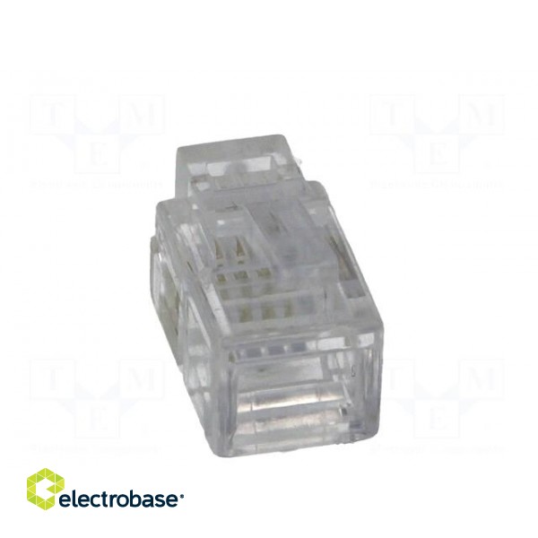 Plug | RJ9 | PIN: 4 | Layout: 4p4c | IDC,crimped | for cable image 5