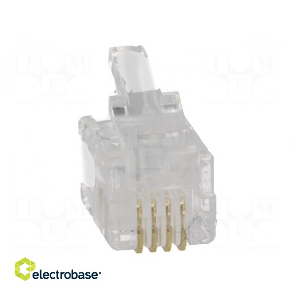 Plug | RJ9 | PIN: 4 | Layout: 4p4c | IDC,crimped | for cable image 9