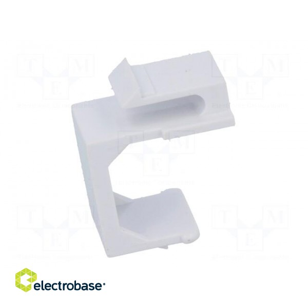 Protection cap | Colour: white | for panel mounting,snap fastener image 3