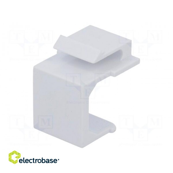 Protection cap | Colour: white | for panel mounting,snap fastener image 1