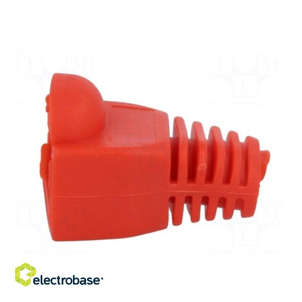 RJ45 plug boot | 5.8mm | Colour: red фото 3
