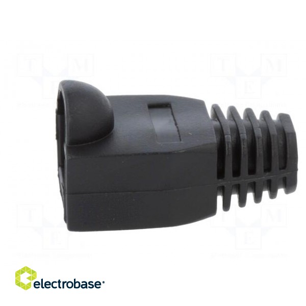 RJ45 plug boot | 6.5mm | Colour: black image 3