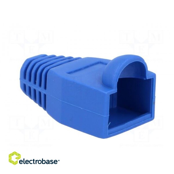 RJ45 plug boot | 6.5mm | Colour: blue фото 8
