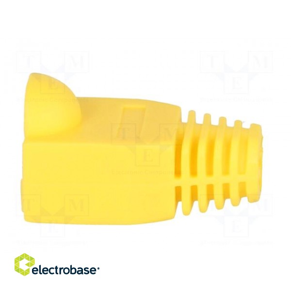 RJ45 plug boot | 6.5mm | Colour: yellow фото 3
