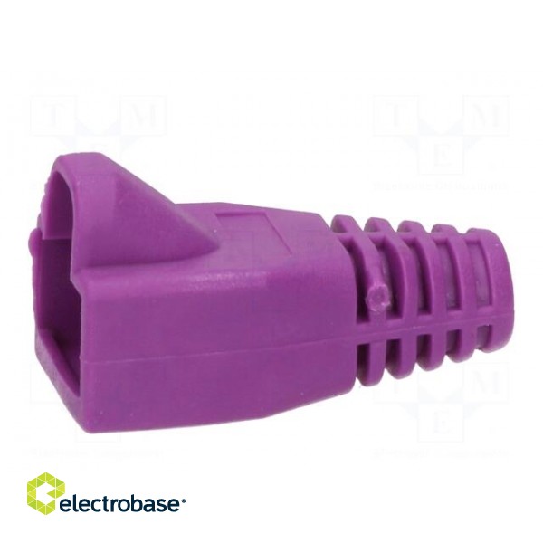 RJ45 plug boot | 6mm | Colour: purple image 3