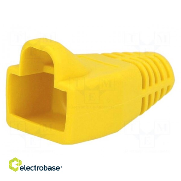 RJ45 plug boot | 6mm | Colour: yellow image 1