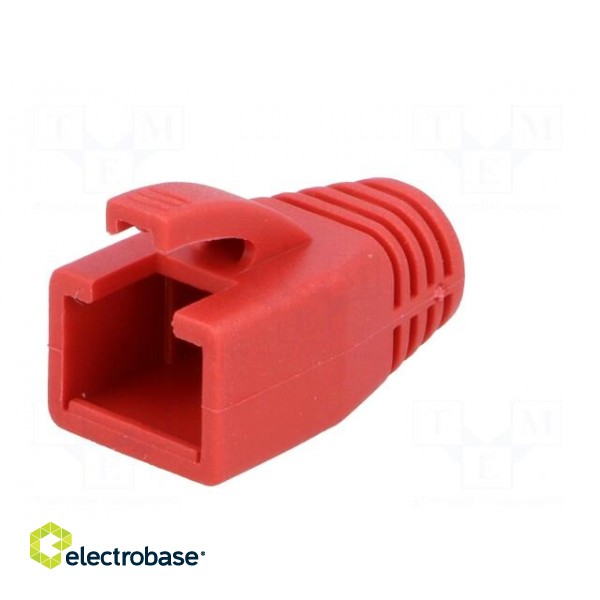 RJ45 plug boot | 8mm | Colour: red image 2