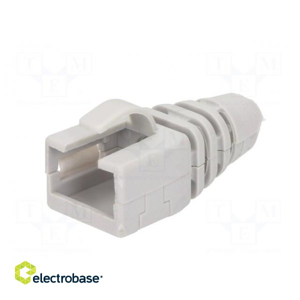 RJ45 plug boot | Colour: light grey фото 2