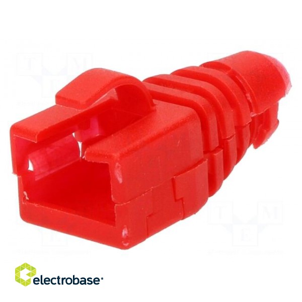 RJ45 plug boot | Colour: red image 1