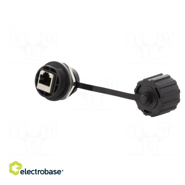 Socket | coupler | PIN: 8 | Cat: 5e | shielded,with protective cap image 6