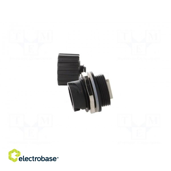 Socket | coupler | PIN: 8 | Cat: 5e | shielded,with protective cap image 3