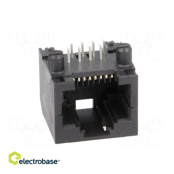 Socket | RJ45 | PIN: 8 | Cat: 5 | unshielded | Layout: 8p8c | THT image 9