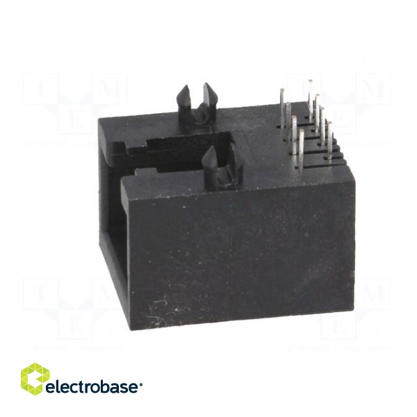 Socket | RJ45 | PIN: 8 | Layout: 8p8c | Locking: bottom latch | THT image 3