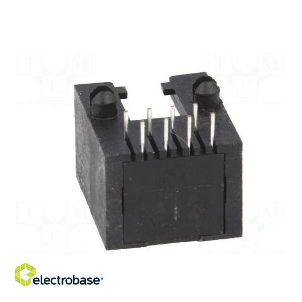 Socket | RJ45 | PIN: 8 | Layout: 8p8c | Locking: bottom latch | THT image 5