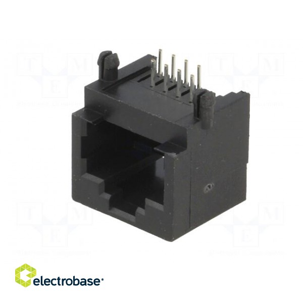 Socket | RJ45 | PIN: 8 | Layout: 8p8c | THT | on PCBs | angled 90° image 2