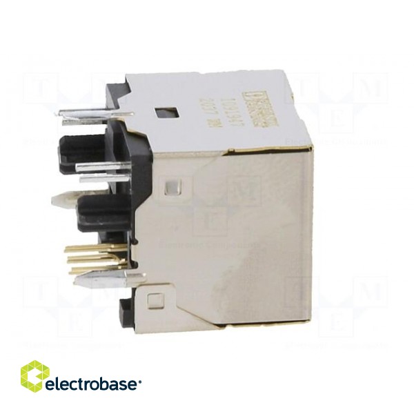 Socket | RJ45 | PIN: 8 | with LED | gold-plated | Layout: 8p8c | on PCBs image 7