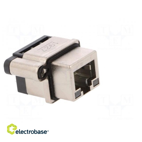 Socket | RJ45 | with LED | IP67 | THT | for panel mounting | straight image 8